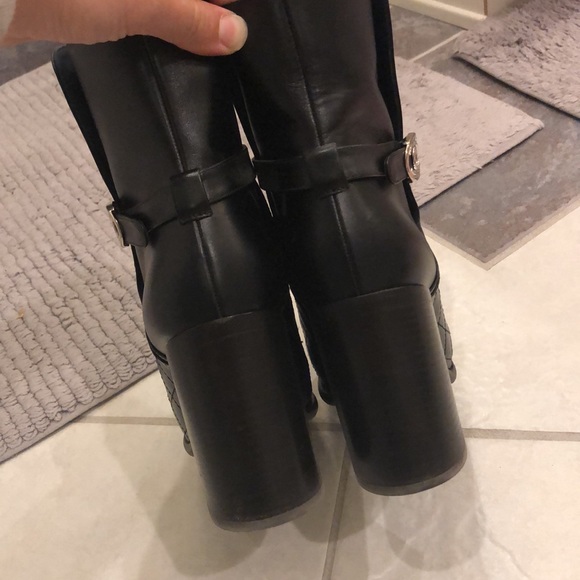 CHANEL size 40.5 black and brown quilted boots - Picture 8 of 11